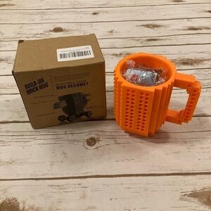 Build-On Brick Coffee Mug Orange